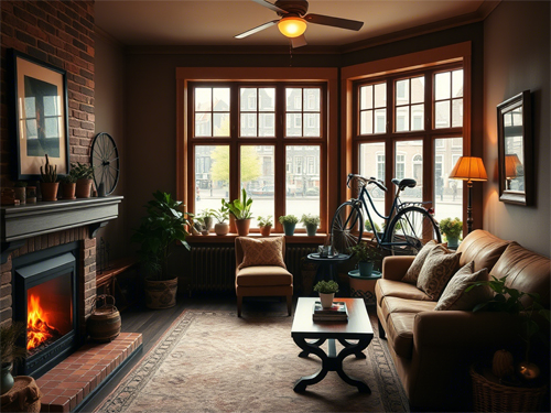 A welcoming living room setup in a Dutch home