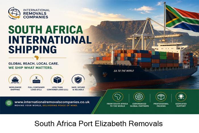 Container clearing the harbour at Algoa Bay for Port Elizabeth